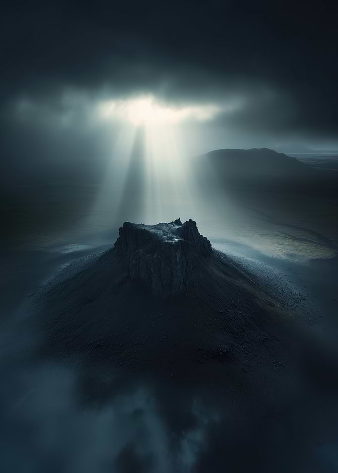 Iceland Volcano, Storm