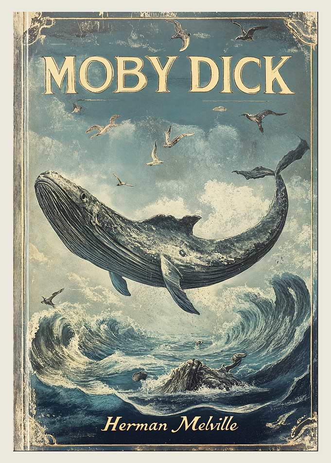 Moby Dick Book Cover