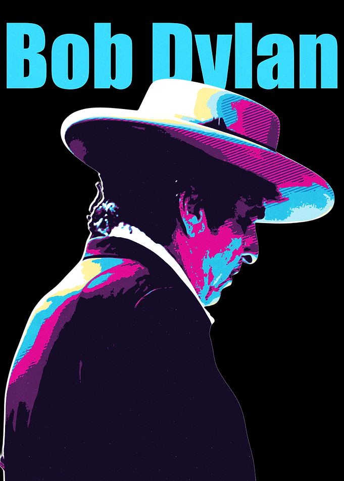 Bob Dylan Pop Art Portrait