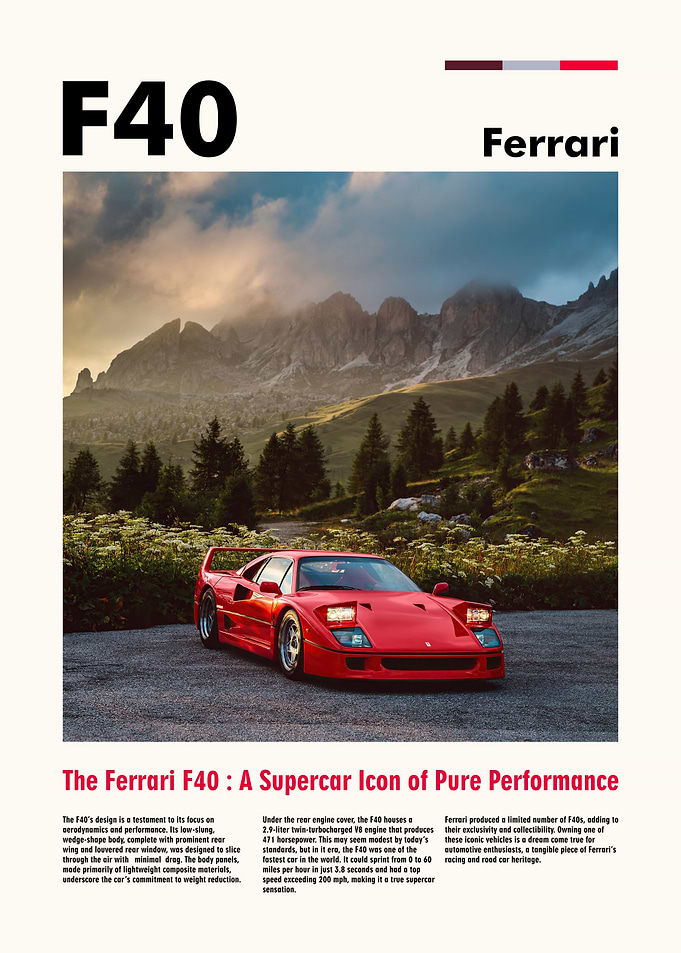 Ferrari F40 Supercar