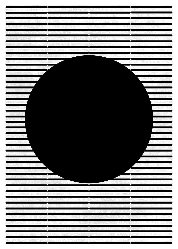 Black Circle Minimalist Art