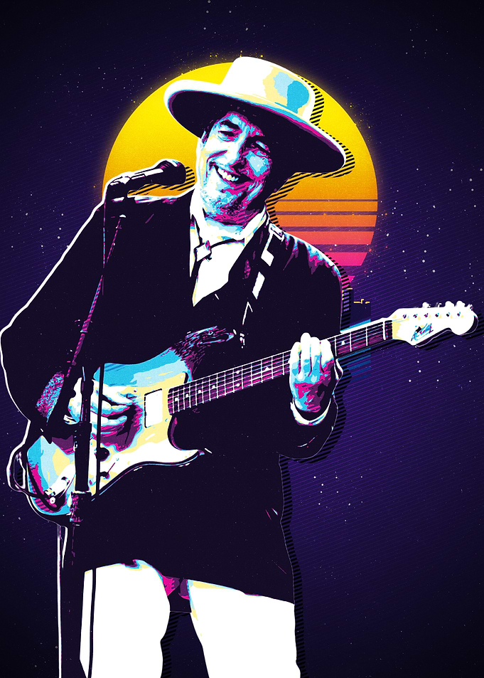 bob dylan 80s Retro Guitarist