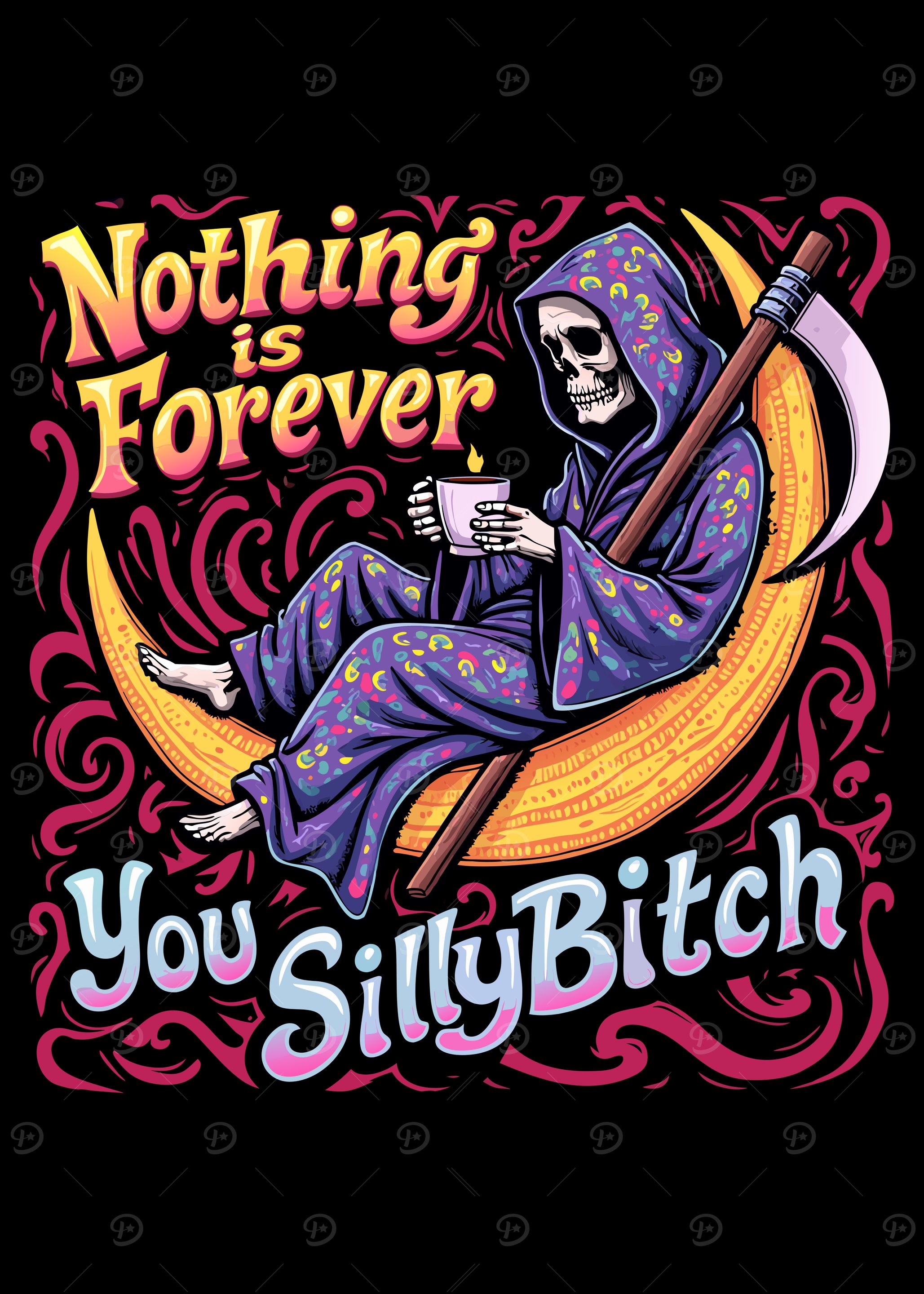 Nothing is Forever - Grim Reaper Coffee Moon - Death's Coffee Break