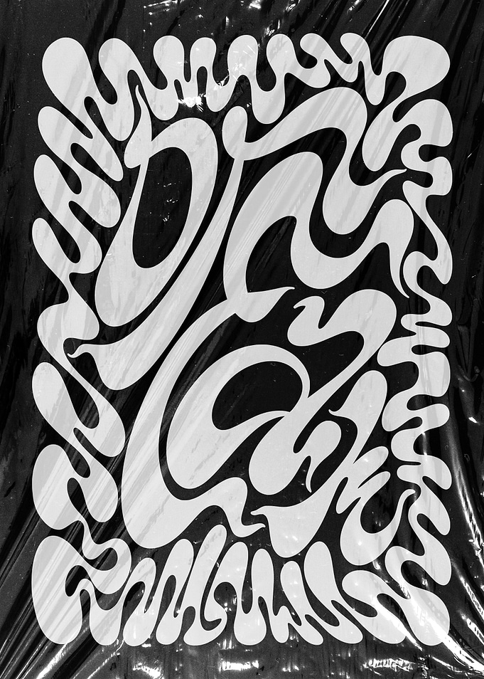 Dream Abstract Black and White Art
