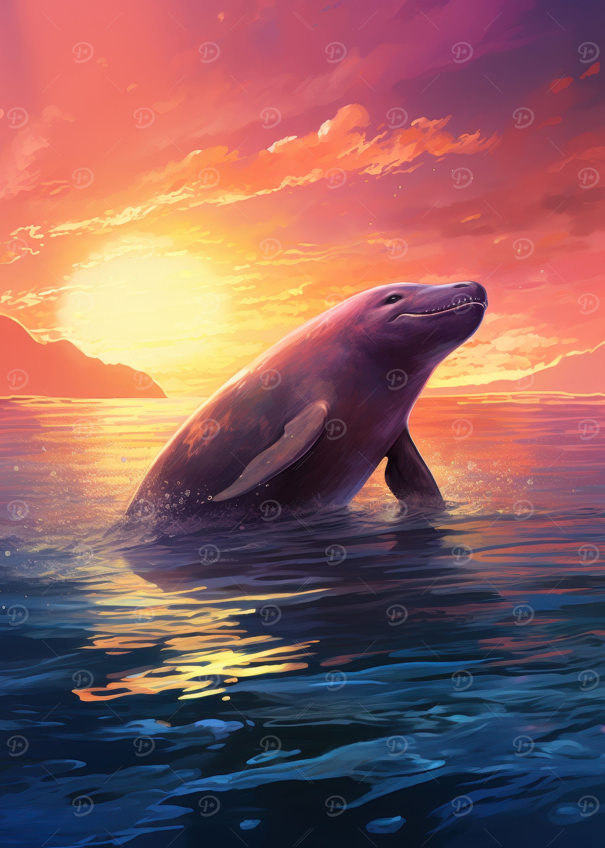 Dolphin Sunset