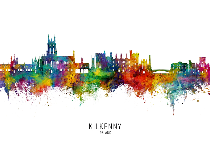 Kilkenny Ireland Skyline