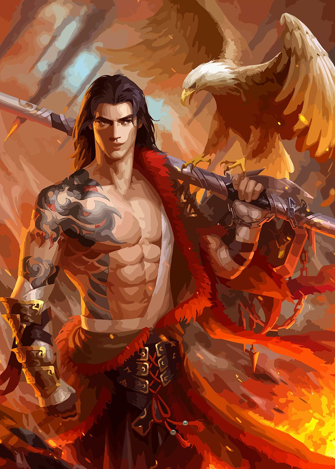 Warrior with Eagle