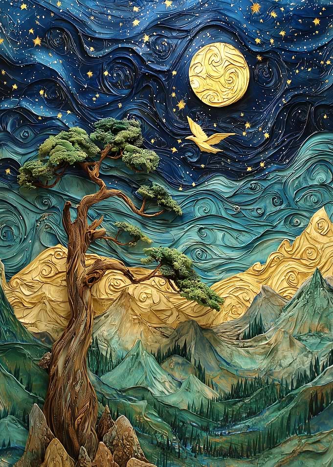 Papercut Night Sky