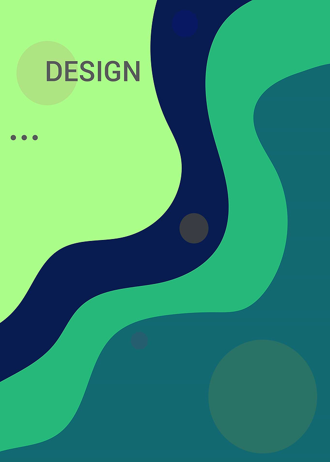 Abstract Green and Blue Design