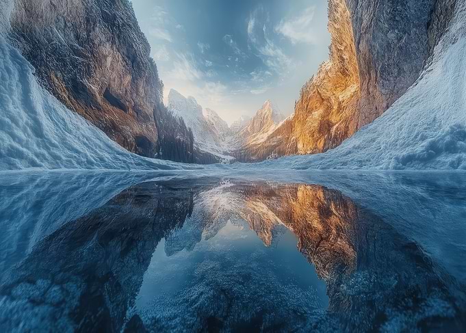 Mountain Lake Reflection
