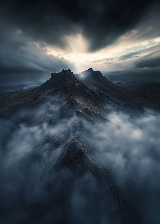 Iceland Volcano, Storm