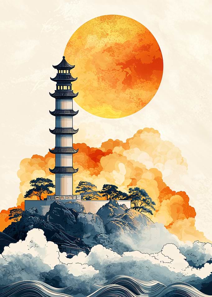 Pagoda Sunset