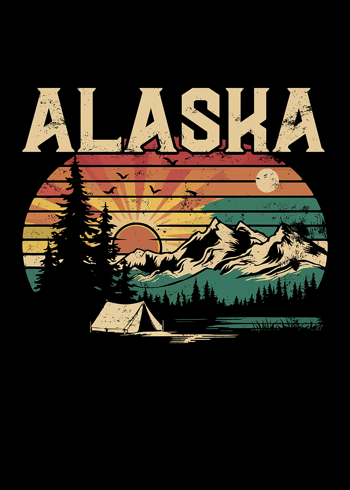 Alaska Sunset Camping