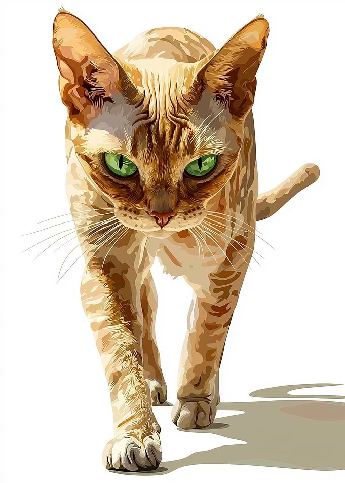 Hairless Cat Portrait
