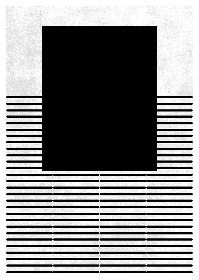 Black Square Minimalist Art
