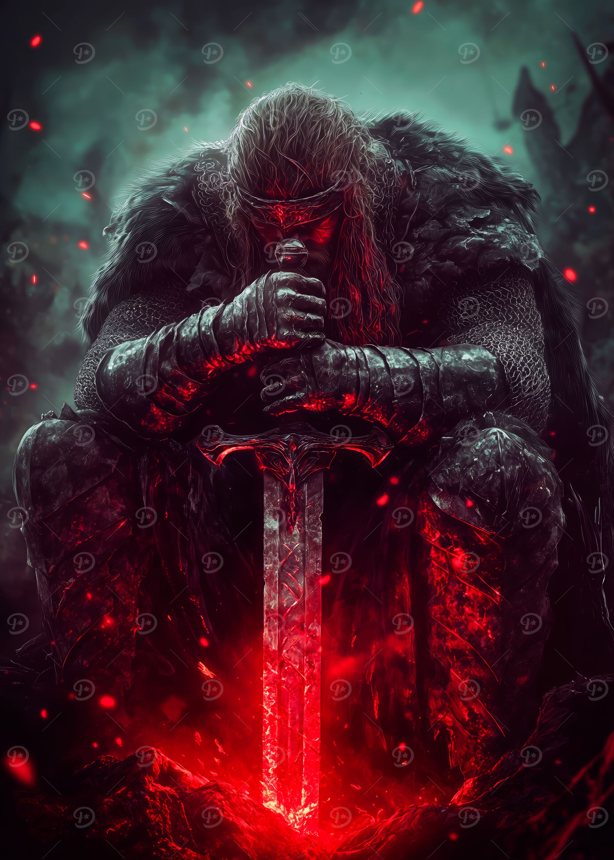 Dark Knight with Sword