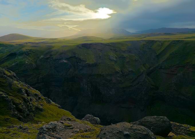 Icelandic Canyon Landscape