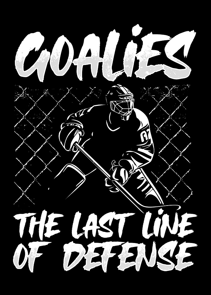 Ice Hockey Goalie Graphic