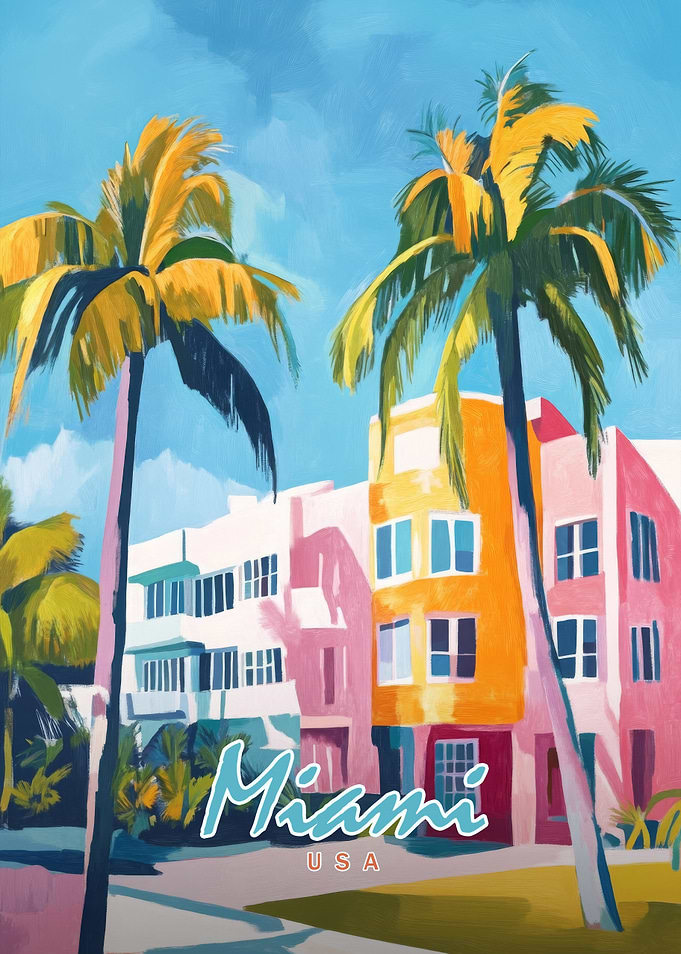 Miami Beach Art Print