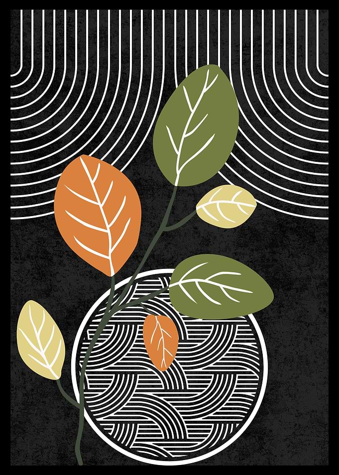 Minimalist Leaves & Lines