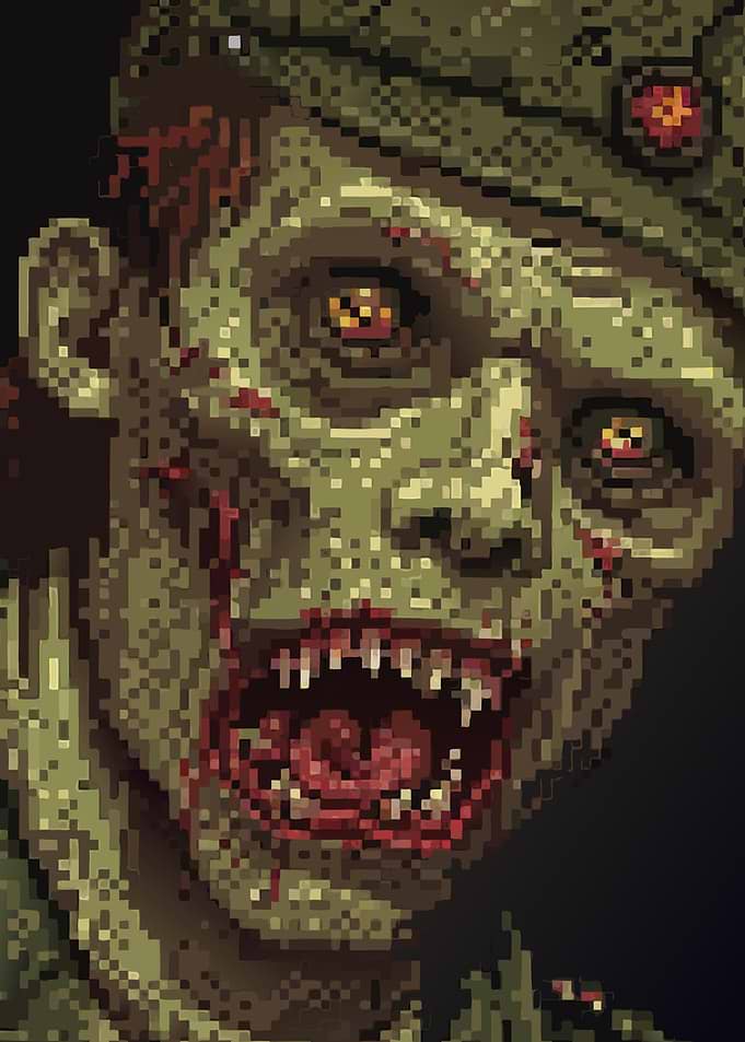 Zombie Soldier Pixel Art