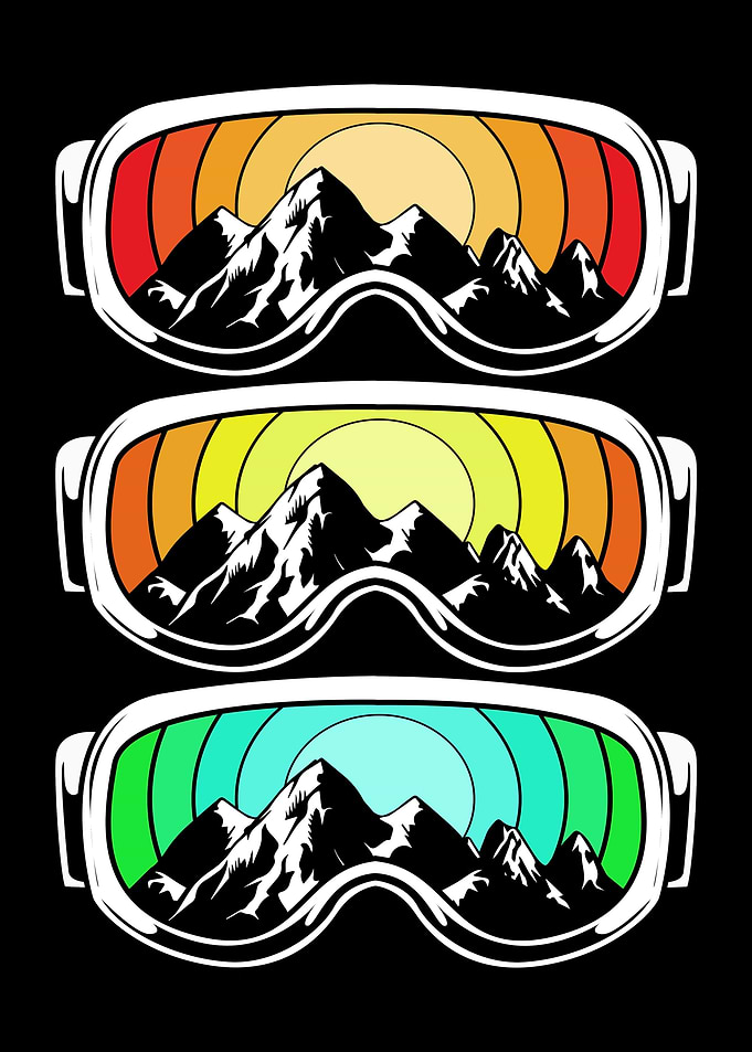 Ski Goggle Mountain