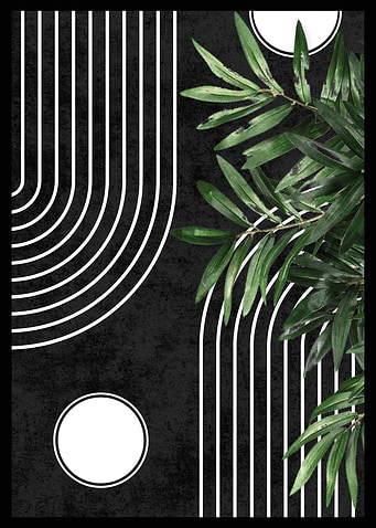 Black and White Abstract Art