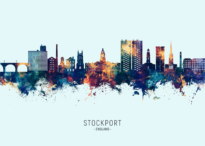 Stockport England Skyline