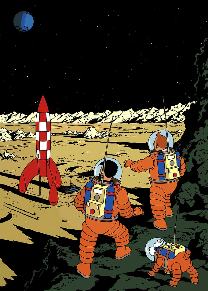 Tintin on the Moon Kuifje