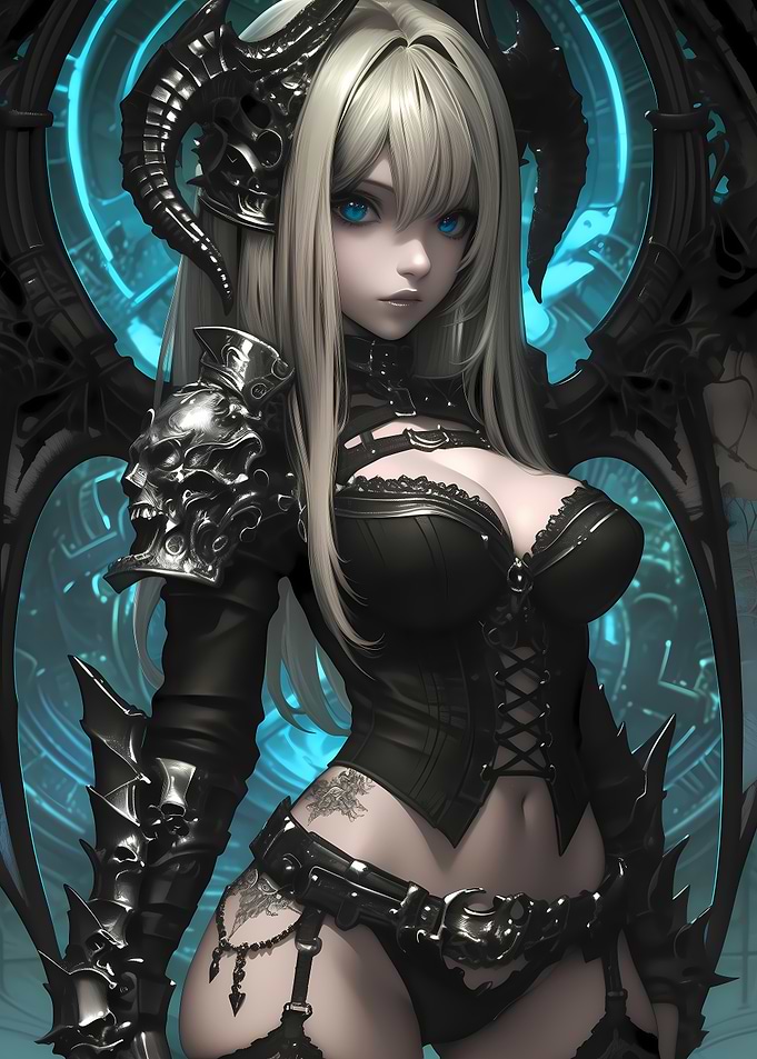 Dark Angel Anime Girl Gaming