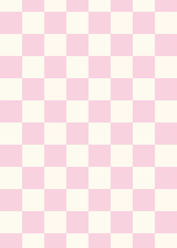 Pink and White Checkerboard Pattern