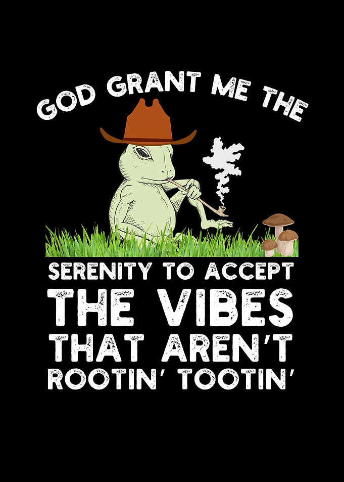 Frog with Cowboy Hat and Pipe