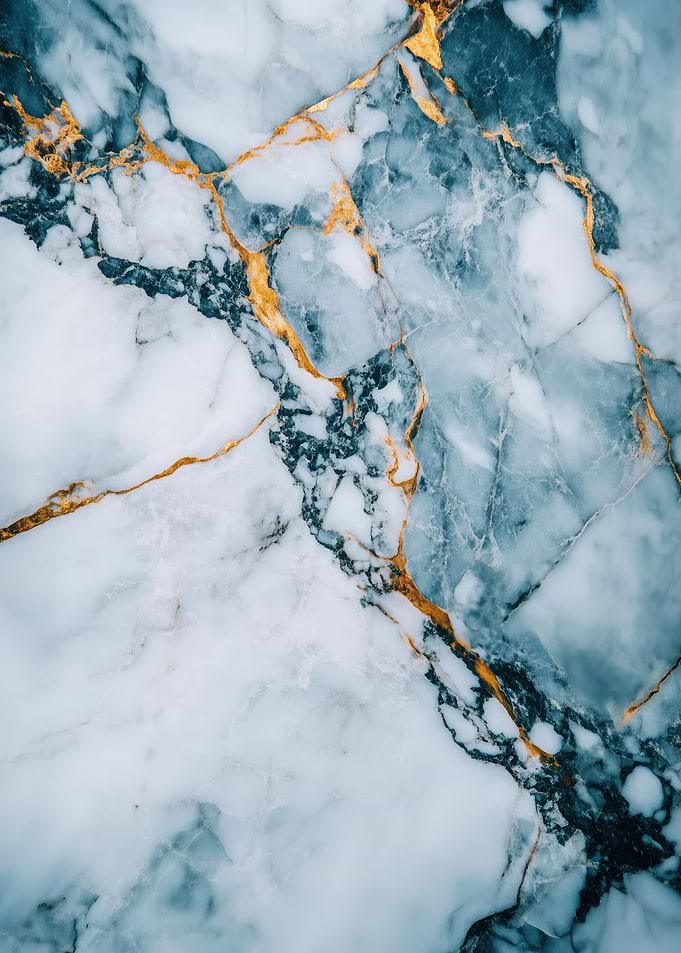 Blue and Gold Marble