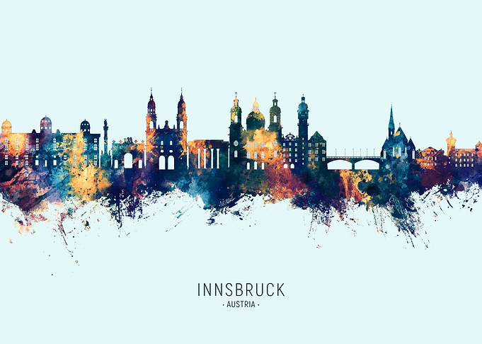Innsbruck Austria Skyline