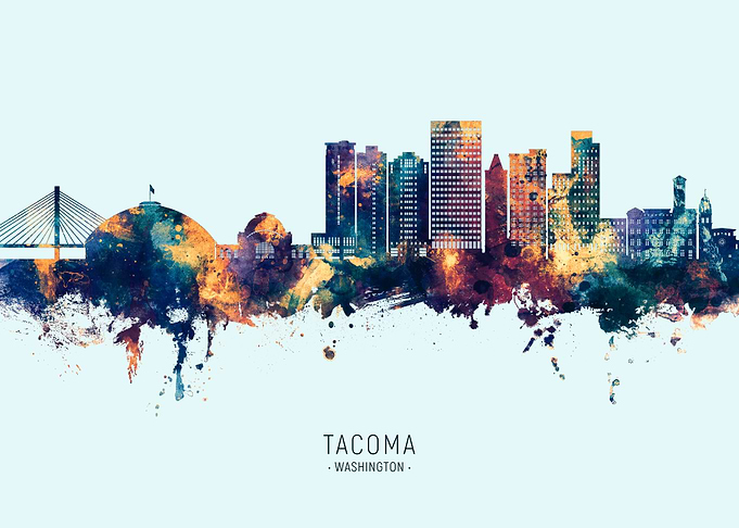 Tacoma Washington Skyline