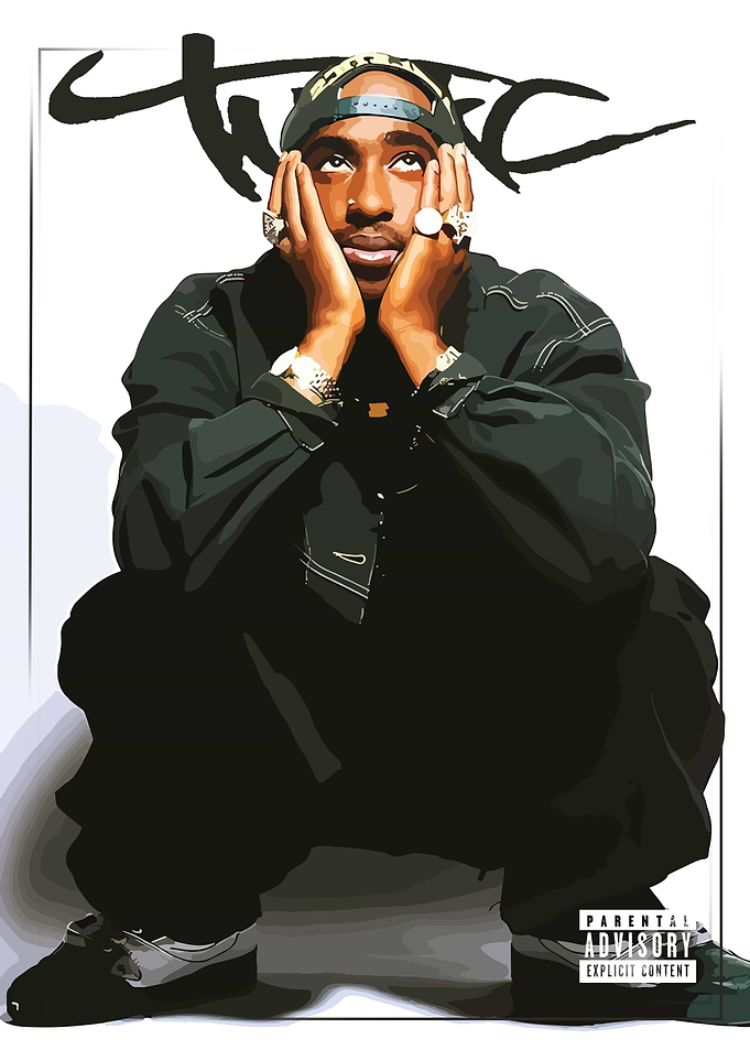 2Pac Portrait
