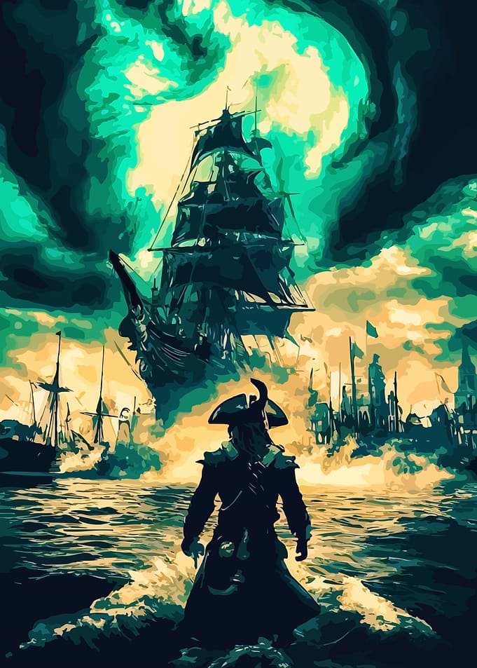 Pirate Ship and City