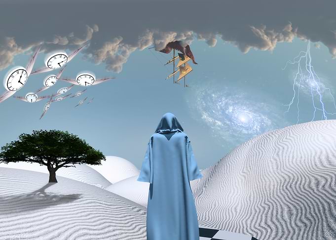 Surreal Desert Landscape