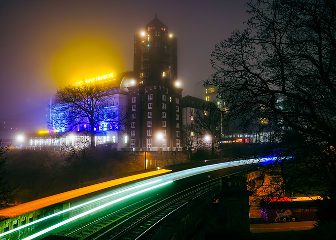 Foggy Hotel lights