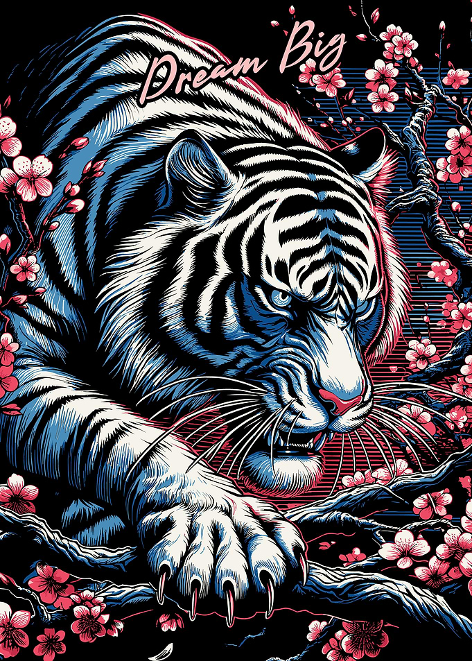 White Tiger Dream Big
