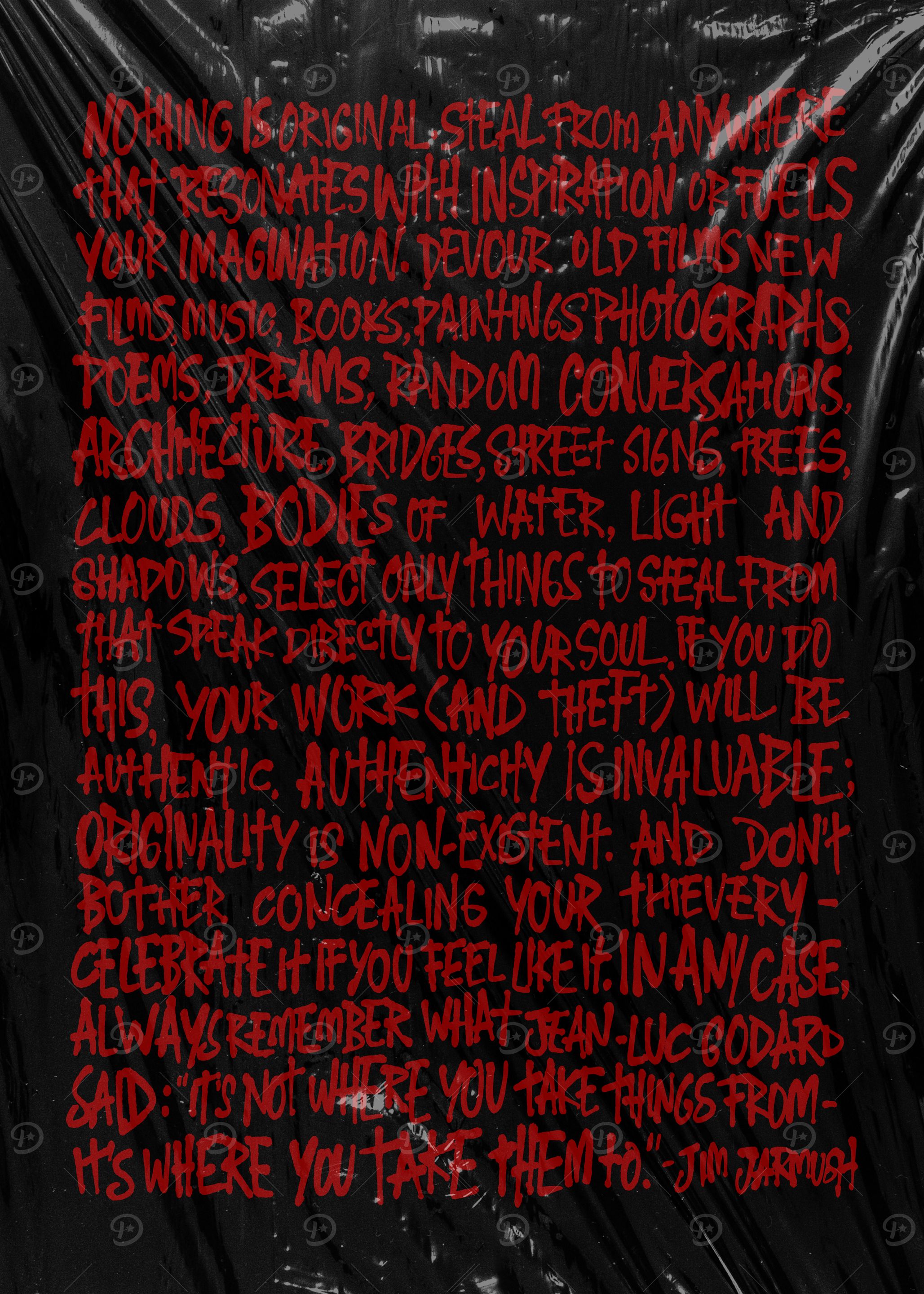 Jim Jarmusch, Nothing Is Original Quotes