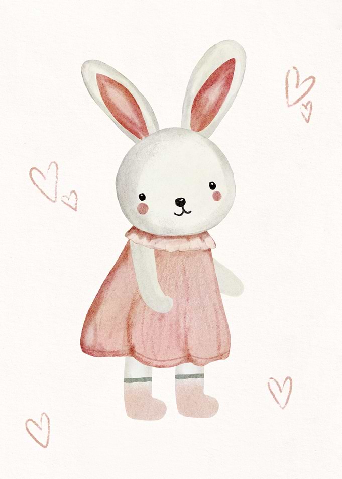 Cute Watercolor Bunny