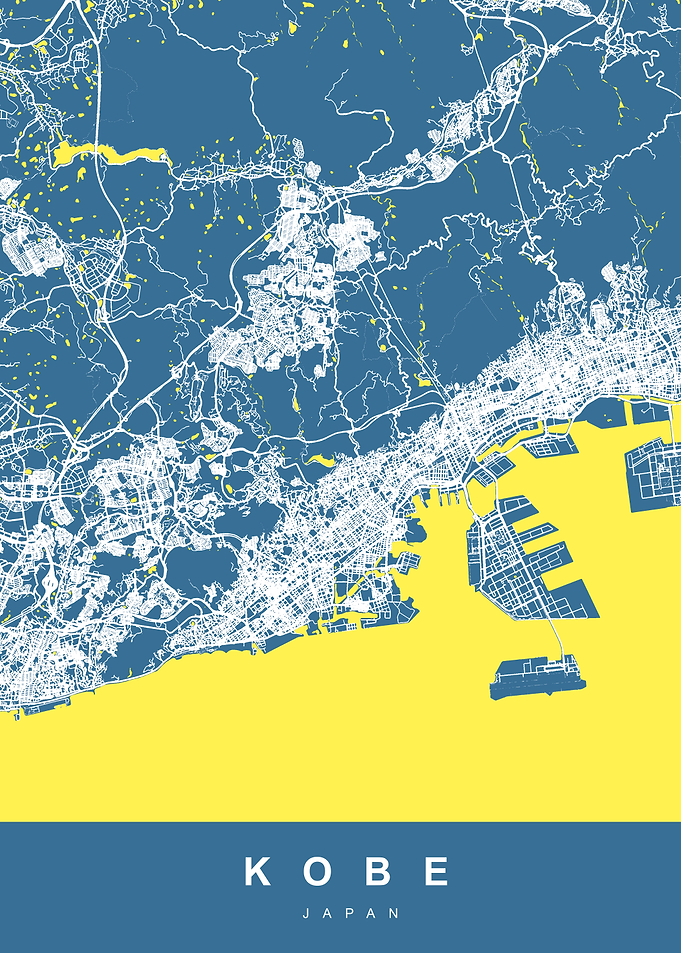 Kobe Japan City Map