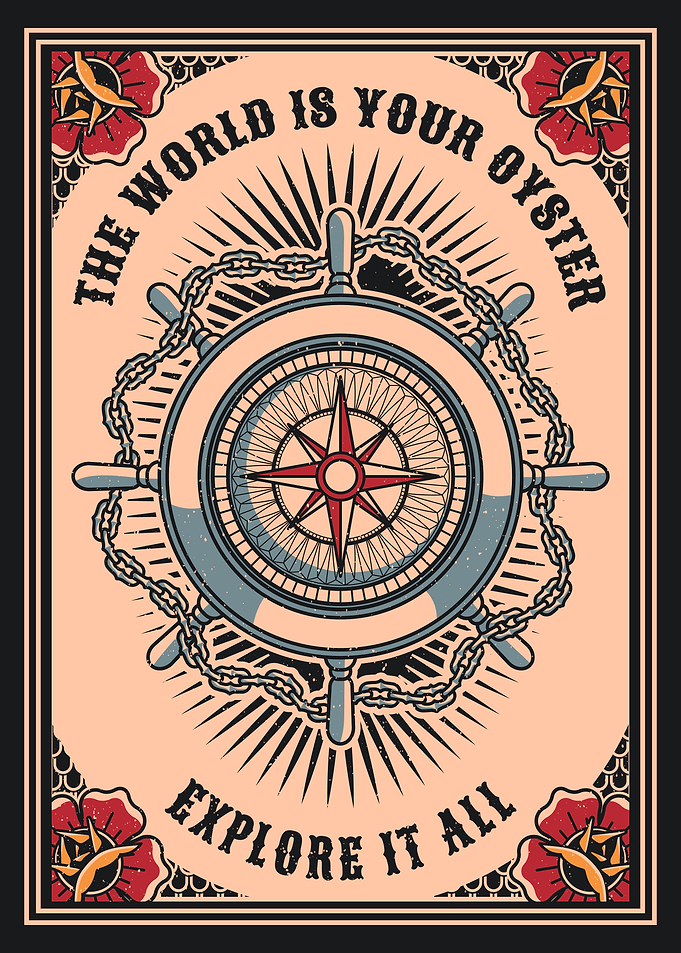 Ship's Wheel Compass Design
