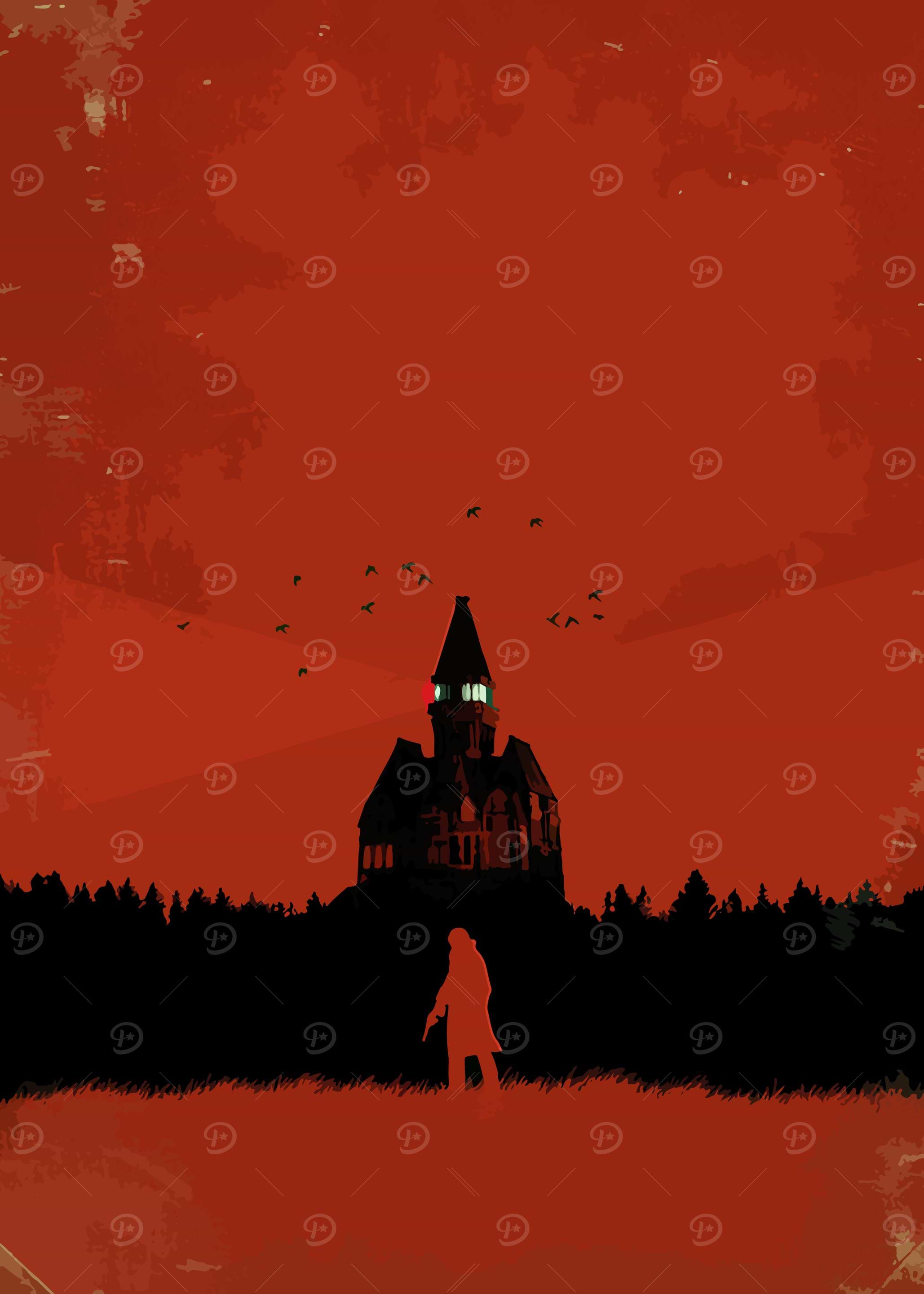 Haunted Mansion Silhouette