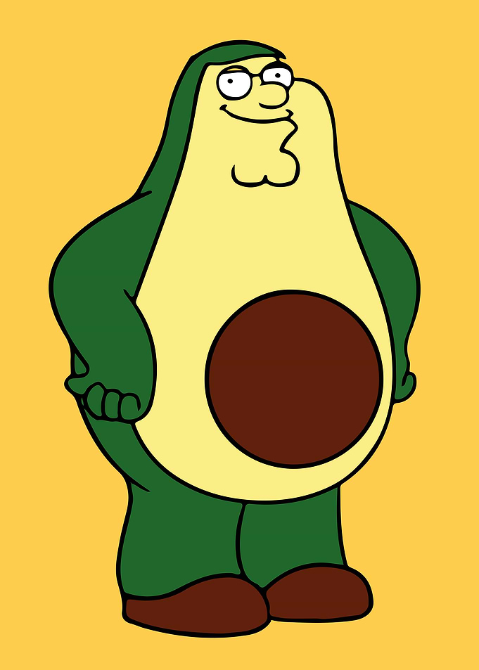 Peter Griffin Avocado