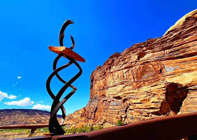 Abstract Sculpture in Moab Utah