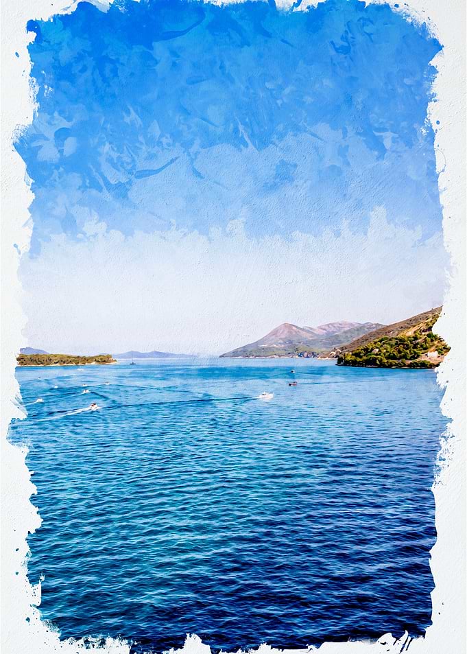 Watercolor Seascape