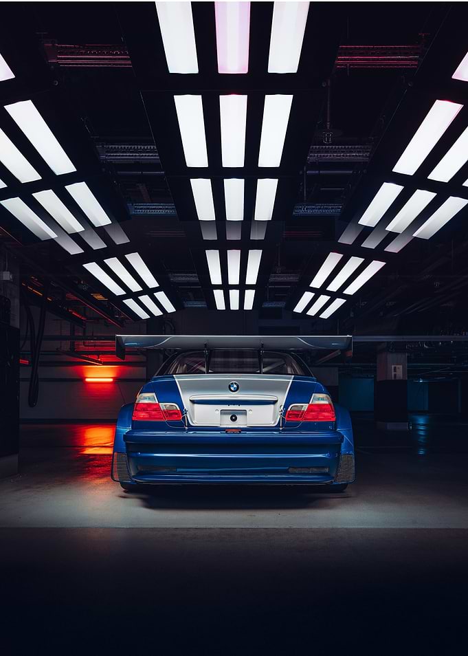 BMW M3 GTR Rear View