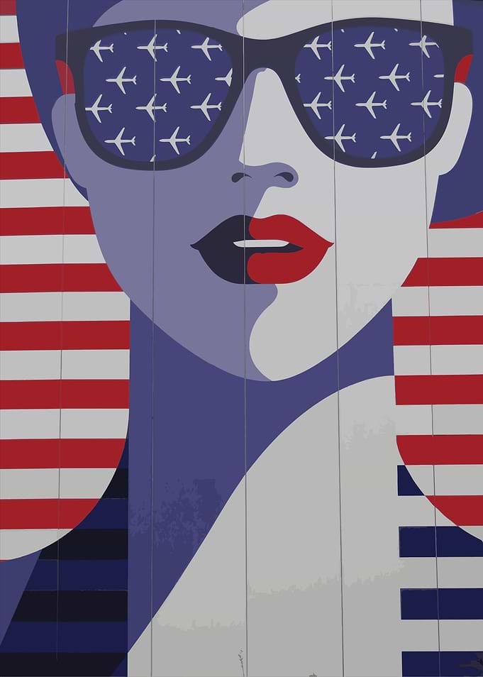 American Flag Sunglasses
